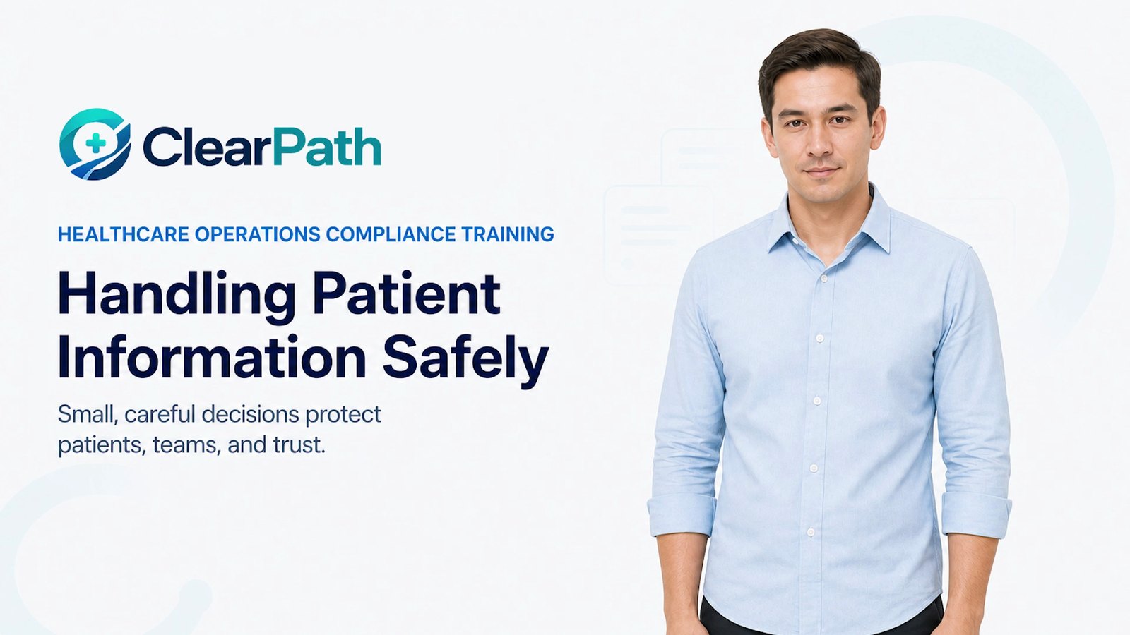 Title card from the ClearPath HealthOps course
